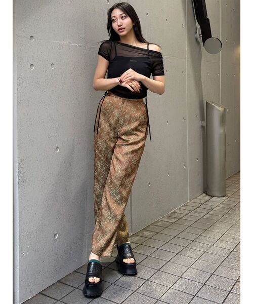 MURUA（ムルーア）の「クロコレイヤードサンダル（サンダル・レディース・グリーン/ブラック・24.5/23.5）」の5枚目の写真