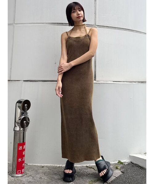 MURUA（ムルーア）の「クロコレイヤードサンダル（サンダル・レディース・グリーン/ブラック・24.5/23.5）」の7枚目の写真