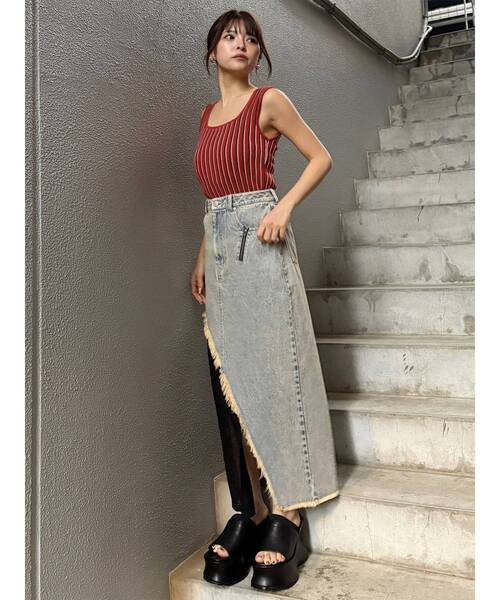 MURUA（ムルーア）の「クロコレイヤードサンダル（サンダル・レディース・グリーン/ブラック・24.5/23.5）」の20枚目の写真