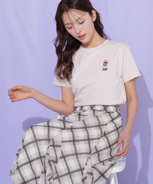 JILL by JILL STUART(ジルバイジルスチュアート)の「シアーチェックラッフルフリルスカート(スカート・レディース・ブラウン系その他/ブラック系その他・FREE)」の20枚目の写真