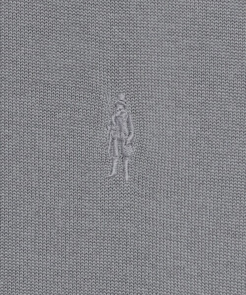 MACKINTOSH LONDON（マッキントッシュ ロンドン）の「シルクコットンドレスニットPOLO（ポロシャツ・メンズ・グレー/ダークネイビー・M/XL/L）」の7枚目の写真