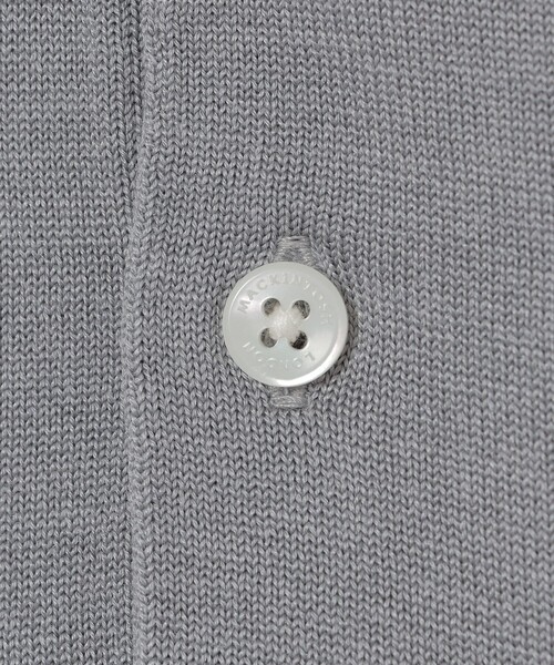 MACKINTOSH LONDON（マッキントッシュ ロンドン）の「シルクコットンドレスニットPOLO（ポロシャツ・メンズ・グレー/ダークネイビー・M/XL/L）」の8枚目の写真