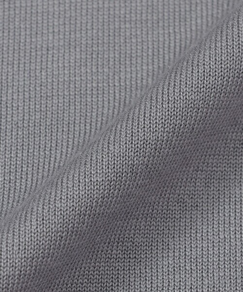 MACKINTOSH LONDON（マッキントッシュ ロンドン）の「シルクコットンドレスニットPOLO（ポロシャツ・メンズ・グレー/ダークネイビー・M/XL/L）」の9枚目の写真