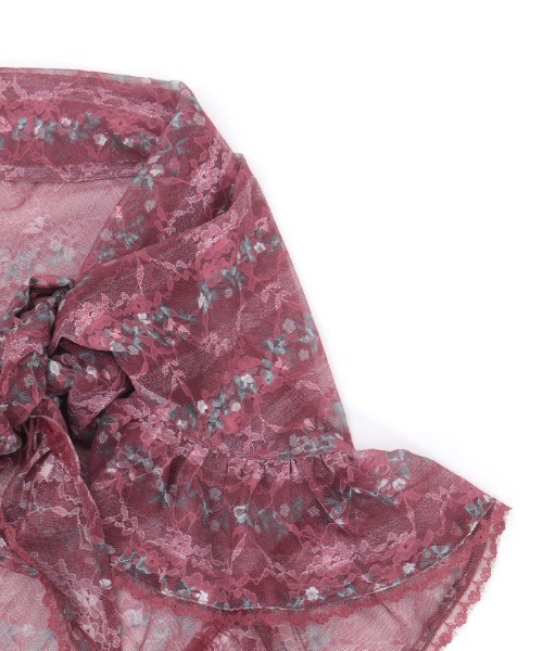 axes femme(アクシーズファム)の「苺柄マルチWAYストール(マフラー・レディース・レッド/キナリ・FREE)」の5枚目の写真