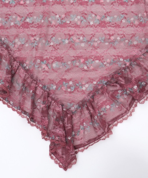 axes femme(アクシーズファム)の「苺柄マルチWAYストール(マフラー・レディース・レッド/キナリ・FREE)」の9枚目の写真