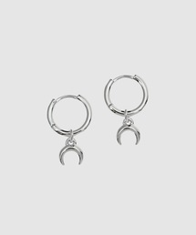 MARINE SERRE | SILVER PLATED MOON MINI CREOLES(ピアス(両耳用))