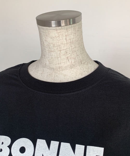 Maison Calme(メゾンカルム)の「【3 色展開】ロゴプリント T シャツ 半袖 レディース 定番 コットン(Tシャツ/カットソー・レディース・チャコール/ホワイト/グレー・F)」の5枚目の写真
