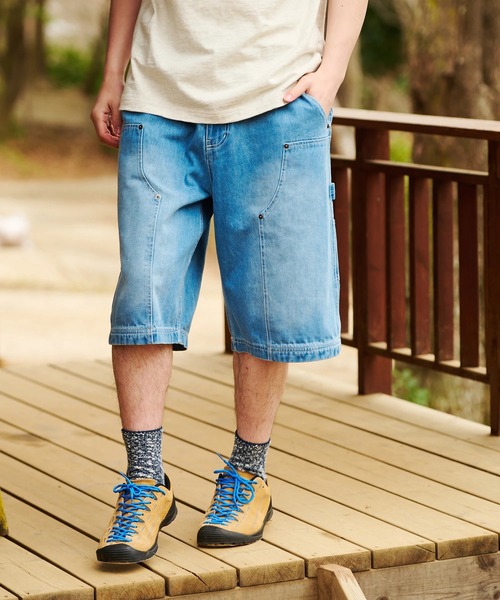 COBMASTER(コブマスター)の「COBMASTER/コブマスター ダブルニー ペインターショーツ(その他パンツ・メンズ・ストライプ/ブルー系その他・LARGE/MEDIUM/X-LARGE)」の1枚目の写真
