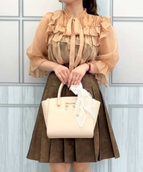 SAMANTHAVEGA(サマンサベガ)の「ハートドットハンドバッグ(ハンドバッグ・レディース・ブラック/ホワイト/ピンク・FREE)」の3枚目の写真
