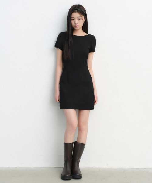 MUSINSA STANDARD WOMAN（ムシンサスタンダードウーマン）の「ウィメンズフォーマルミニドレス[ブラック]（ワンピース・レディース・その他・X-SMALL/SMALL/MEDIUM/LARGE）」の3枚目の写真
