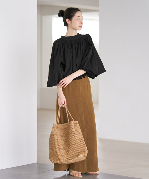 plage（プラージュ）の「suede like スカート（スカート・レディース・キャメル・34/36/38）」の2枚目の写真