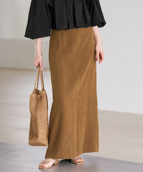 plage（プラージュ）の「suede like スカート（スカート・レディース・キャメル・34/36/38）」の8枚目の写真