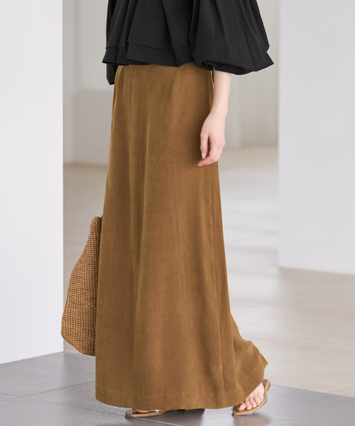 plage（プラージュ）の「suede like スカート（スカート・レディース・キャメル・34/36/38）」の9枚目の写真