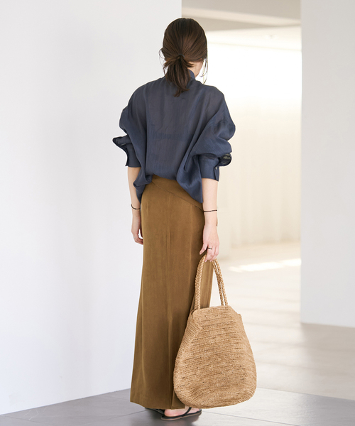 plage（プラージュ）の「suede like スカート（スカート・レディース・キャメル・34/36/38）」の3枚目の写真