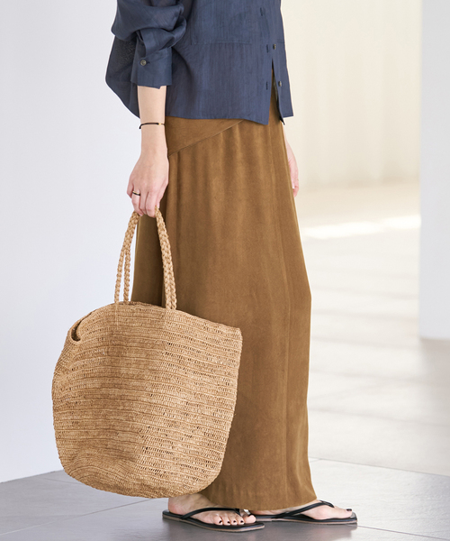 plage（プラージュ）の「suede like スカート（スカート・レディース・キャメル・34/36/38）」の6枚目の写真