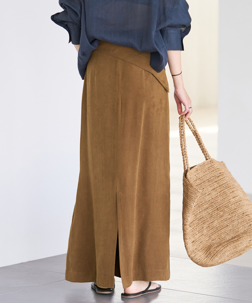plage（プラージュ）の「suede like スカート（スカート・レディース・キャメル・34/36/38）」の7枚目の写真