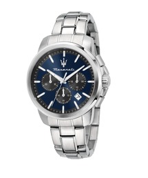 「Maserati/マセラティ」スクセッソ - 42ｍｍ クロノ  シルバー ブレスレット
