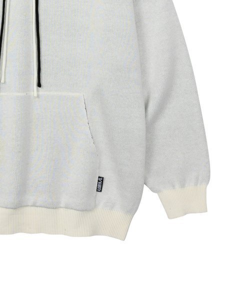 AJOBYAJO（アジョバイアジョ）の「Crying Boy Cotton Knit Hoodie [IVORY]（パーカー・レディース・その他・L/M）」の4枚目の写真
