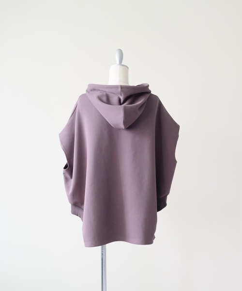 DOLLUPOOPS（ドールアップウップス）の「Sleeveless Hoodie Top(ノースリーブフーディー)（パーカー・レディース・ライトベージュ/チャコール・FREE）」の11枚目の写真