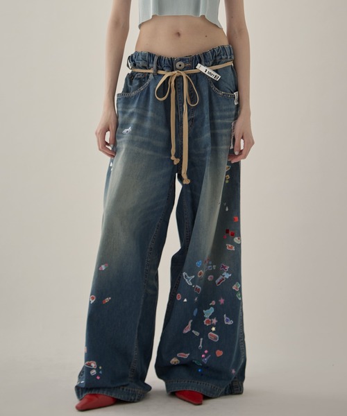MIHARA YASUHIRO/ミハラヤスヒロ】DENIM HUGE DETAIL PANTS w KIDS