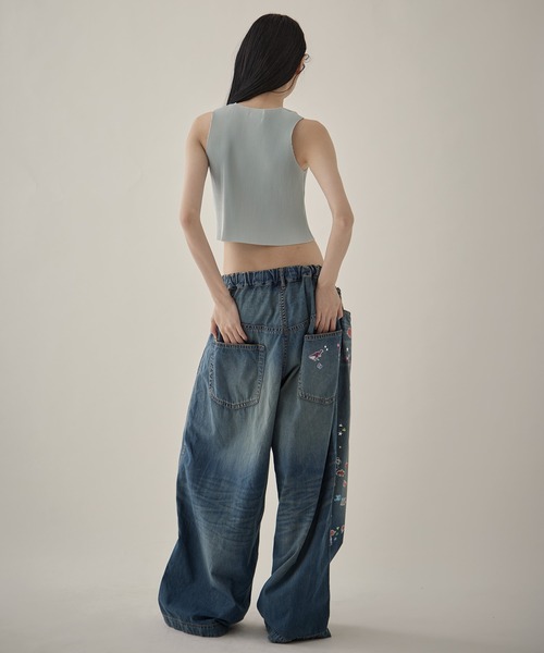 MIHARA YASUHIRO/ミハラヤスヒロ】DENIM HUGE DETAIL PANTS w KIDS