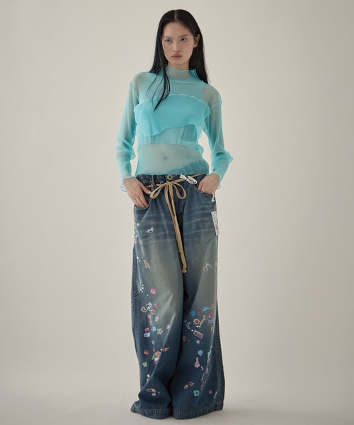 MIHARA YASUHIRO/ミハラヤスヒロ】DENIM HUGE DETAIL PANTS w KIDS