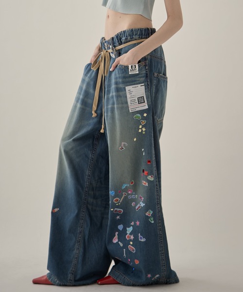 ミハラヤスヒロ デニムパンツ メゾン ミハラヤスヒロ Maison MIHARA YASUHIRO Embellised Jeans