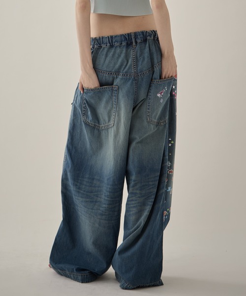 MIHARA YASUHIRO/ミハラヤスヒロ】DENIM HUGE DETAIL PANTS w KIDS