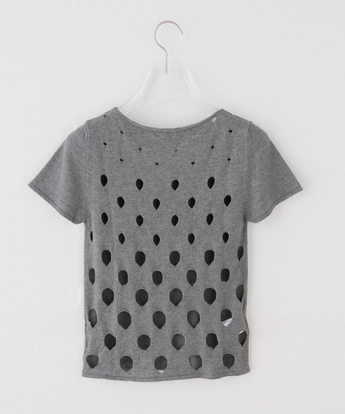 Gimaguas(ギマガス)の「Gimaguas / ギマガス SUMMER TOP(Tシャツ/カットソー・レディース・チャコールグレー・SMALL)」の2枚目の写真