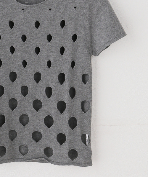 Gimaguas(ギマガス)の「Gimaguas / ギマガス SUMMER TOP(Tシャツ/カットソー・レディース・チャコールグレー・SMALL)」の3枚目の写真