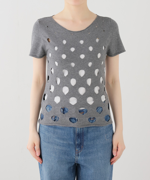 Gimaguas(ギマガス)の「Gimaguas / ギマガス SUMMER TOP(Tシャツ/カットソー・レディース・チャコールグレー・SMALL)」の7枚目の写真