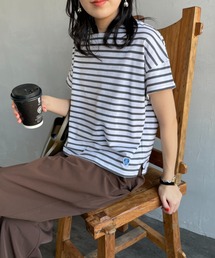 [ORCIVAL/オーシバル] ボートネック ショートスリーブカットソー