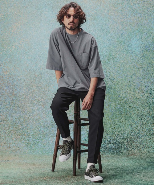 THEOREM(セオレム)の「mt10473- USA Cotton Draw Cord Tee Tシャツ(TRM-6681)(Tシャツ/カットソー・メンズ・スミクロ/グレー・L/M)」の20枚目の写真