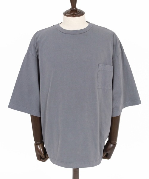 THEOREM(セオレム)の「mt10473- USA Cotton Draw Cord Tee Tシャツ(TRM-6681)(Tシャツ/カットソー・メンズ・スミクロ/グレー・L/M)」の5枚目の写真