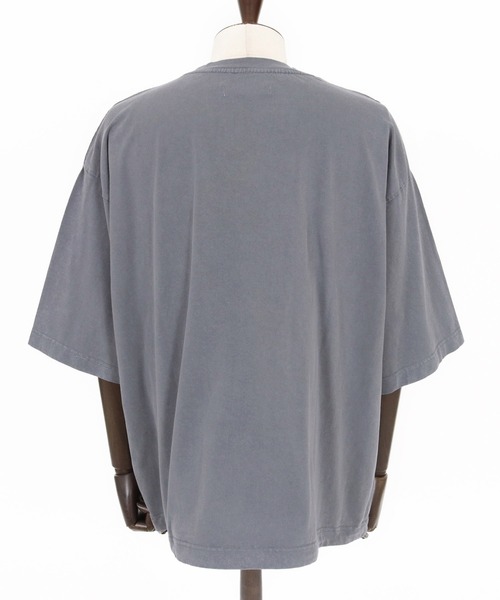 THEOREM(セオレム)の「mt10473- USA Cotton Draw Cord Tee Tシャツ(TRM-6681)(Tシャツ/カットソー・メンズ・スミクロ/グレー・L/M)」の6枚目の写真