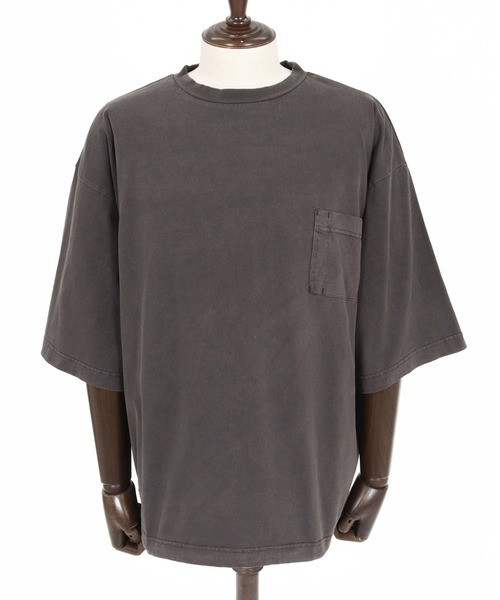 THEOREM(セオレム)の「mt10473- USA Cotton Draw Cord Tee Tシャツ(TRM-6681)(Tシャツ/カットソー・メンズ・スミクロ/グレー・L/M)」の7枚目の写真