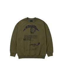 [PBA] AJOLICA Collage Sweatshirt [KHAKI]