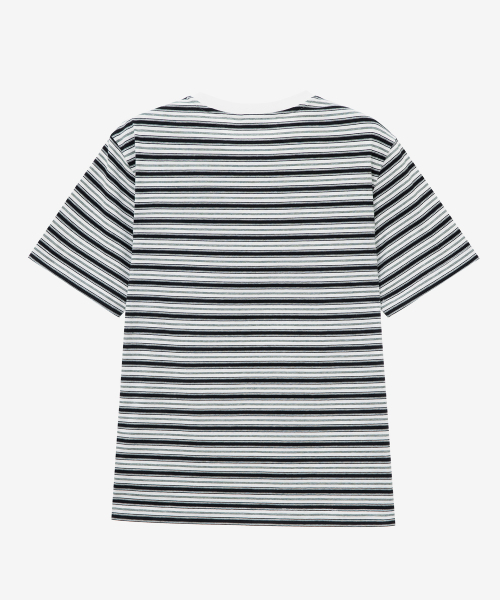 MINDBRIDGE(マインドブリッジ)の「マルチストライプTシャツ - 2カラー(Tシャツ/カットソー・メンズ・ブルー/グリーン・100/110/95/105)」の8枚目の写真