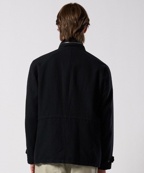 wjk(ダヴルジェイケイ)の「mj11525- milled wool field jacket フィールドジャケット(1880 wo12j)(ブルゾン・メンズ・チャコール/ブラック・S/M/L/XL)」の9枚目の写真