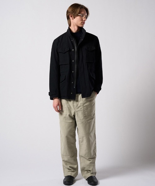 wjk(ダヴルジェイケイ)の「mj11525- milled wool field jacket フィールドジャケット(1880 wo12j)(ブルゾン・メンズ・チャコール/ブラック・S/M/L/XL)」の10枚目の写真