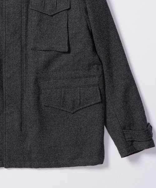 wjk(ダヴルジェイケイ)の「mj11525- milled wool field jacket フィールドジャケット(1880 wo12j)(ブルゾン・メンズ・チャコール/ブラック・S/M/L/XL)」の22枚目の写真