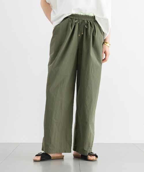 BARNYARDSTORM(バンヤードストーム)の「BARNYARDSTORM / トラベルイージーパンツ【撥水 / JAPAN FABRIC】<セットアップ対応>(その他パンツ・レディース・チャコール/カーキ・1/0)」の2枚目の写真