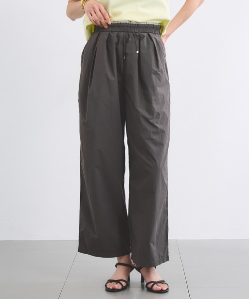 BARNYARDSTORM(バンヤードストーム)の「BARNYARDSTORM / トラベルイージーパンツ【撥水 / JAPAN FABRIC】<セットアップ対応>(その他パンツ・レディース・チャコール/カーキ・1/0)」の1枚目の写真