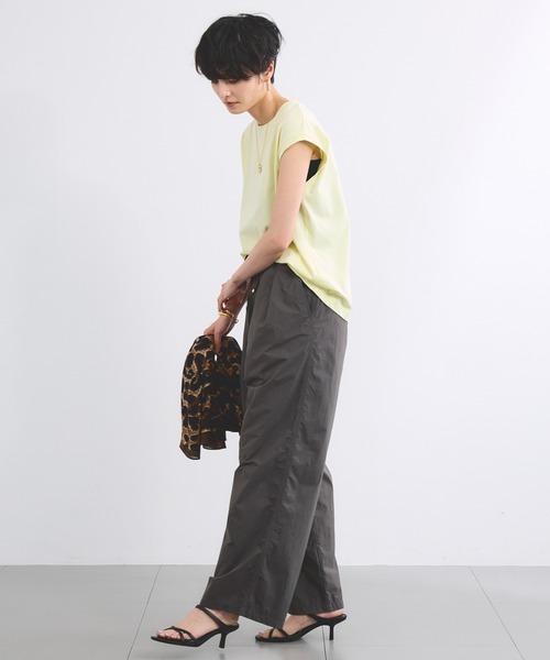 BARNYARDSTORM(バンヤードストーム)の「BARNYARDSTORM / トラベルイージーパンツ【撥水 / JAPAN FABRIC】<セットアップ対応>(その他パンツ・レディース・チャコール/カーキ・1/0)」の17枚目の写真