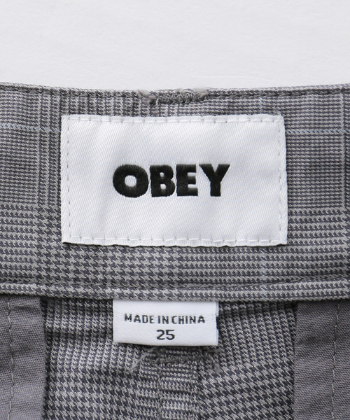 OBEY(オベイ)の「OBEY / オベイ OLIVIA PLAID SHORT(その他パンツ・レディース・グレー・SMALL)」の7枚目の写真