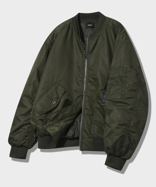 JEEP(ジープ)の「2way MA-1ポケット航空ジャンパー KHAKI (JQ5JPU001KH)(ブルゾン・レディース・その他・LARGE/MEDIUM/X-LARGE/2XL/SMALL)」の1枚目の写真