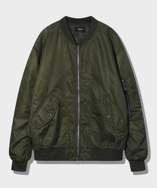 JEEP(ジープ)の「2way MA-1ポケット航空ジャンパー KHAKI (JQ5JPU001KH)(ブルゾン・レディース・その他・LARGE/MEDIUM/X-LARGE/2XL/SMALL)」の3枚目の写真