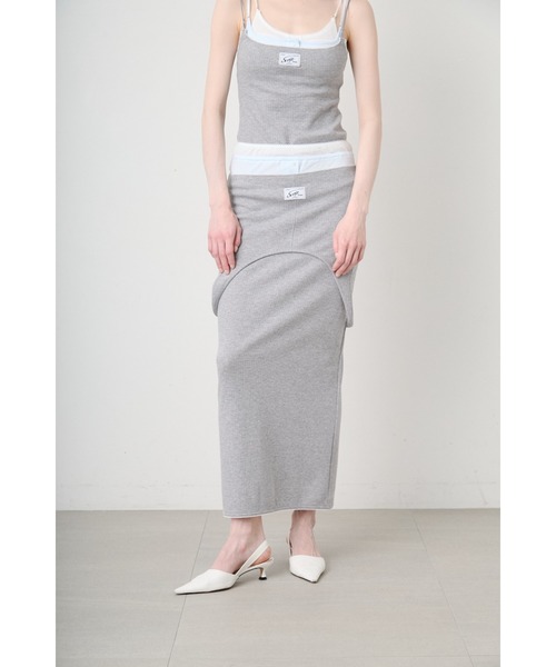 SORIN(ソリン )の「【MADE IN JAPAN 】3 Layeres Long Skirt/3レイヤーロングスカート(スカート・レディース・オフホワイト/グレー・36/38)」の3枚目の写真