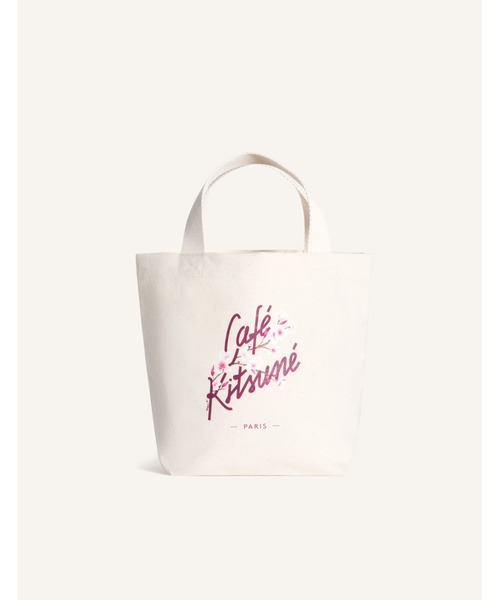 CAFE KITSUNE SAKURA MINI TOTE（トートバッグ）｜Maison Kitsune