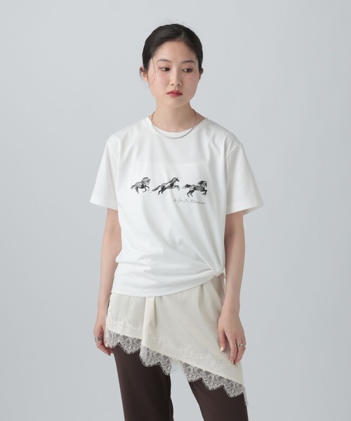 LEPSIM(レプシィム)の「アソートヘムレイヤードキャミ 668094(キャミソール・レディース・オフホワイト/ブラック/ホワイト系その他/ブラック系その他・FREE)」の2枚目の写真